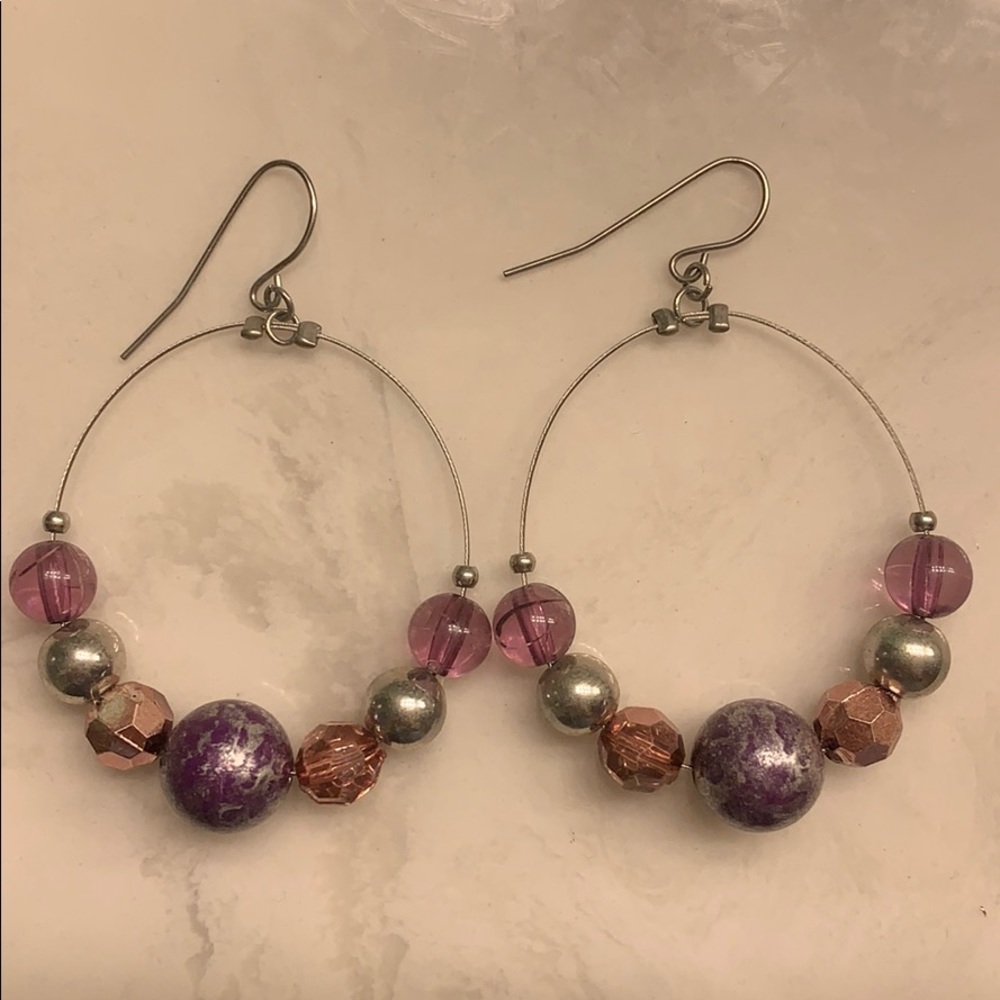Fun hoop earrings